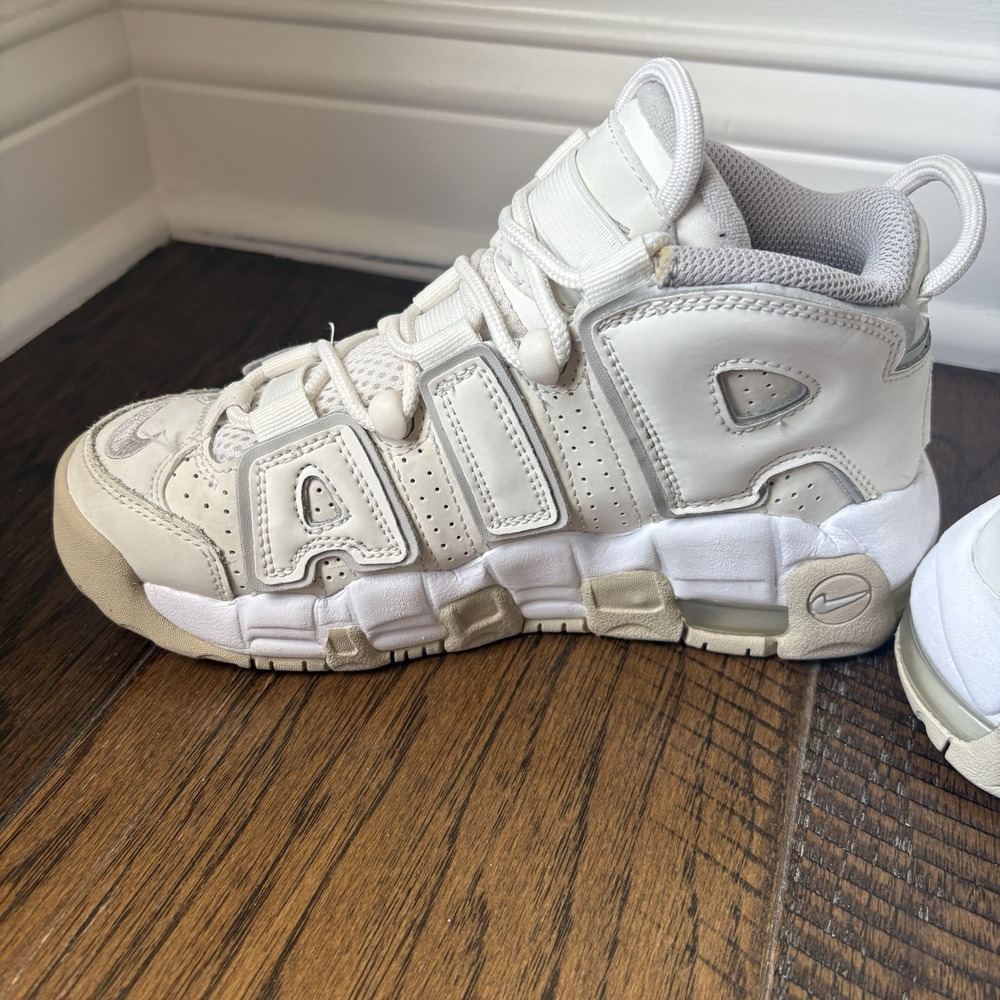 Nike Air More Uptempo GS Size 3,5Phantom Iron Ore White DM1023-001 Sneakers Shoe - Picture 6 of 11